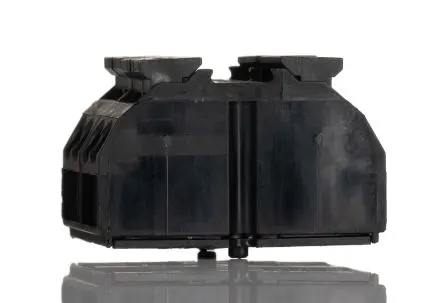 Produktfoto 1 von WAGO 862 Kupfer Polyamid Klemmenleiste 32A Schwarz 2-polig Zugfederklemme, Raster 12 mm 12AWG, 20 AWG