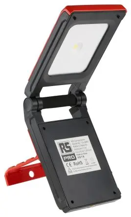 Produktfoto 1 von RS PRO LED Industrie-Baustellenleuchte Arbeitslicht, IP65 7.4V Wiederaufladbar / 10 W 1000 lm, 127mm x 209 mm