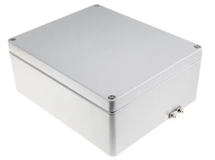 Produktfoto 1 von RS PRO RJ; Gehäuse; Aluminium; IK09 IP65, IP66, IP67, IP68 Breite 280 mm Höhe 110 mm Länge 280 mm