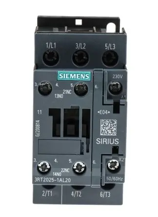 Produktfoto 1 von Siemens 3RT2 Steuerrelais, / 17A 7.5 kW 3 Schließer, 230V ac / 40A 3P, 45 mm x 97mm