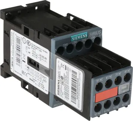 Produktfoto 1 von Siemens SIRIUS Hilfsschütz 230V ac-Spule, 690V ac / 10 A 230V ac 4 Schließer, 4 Öffner 8-Hilfskontakte