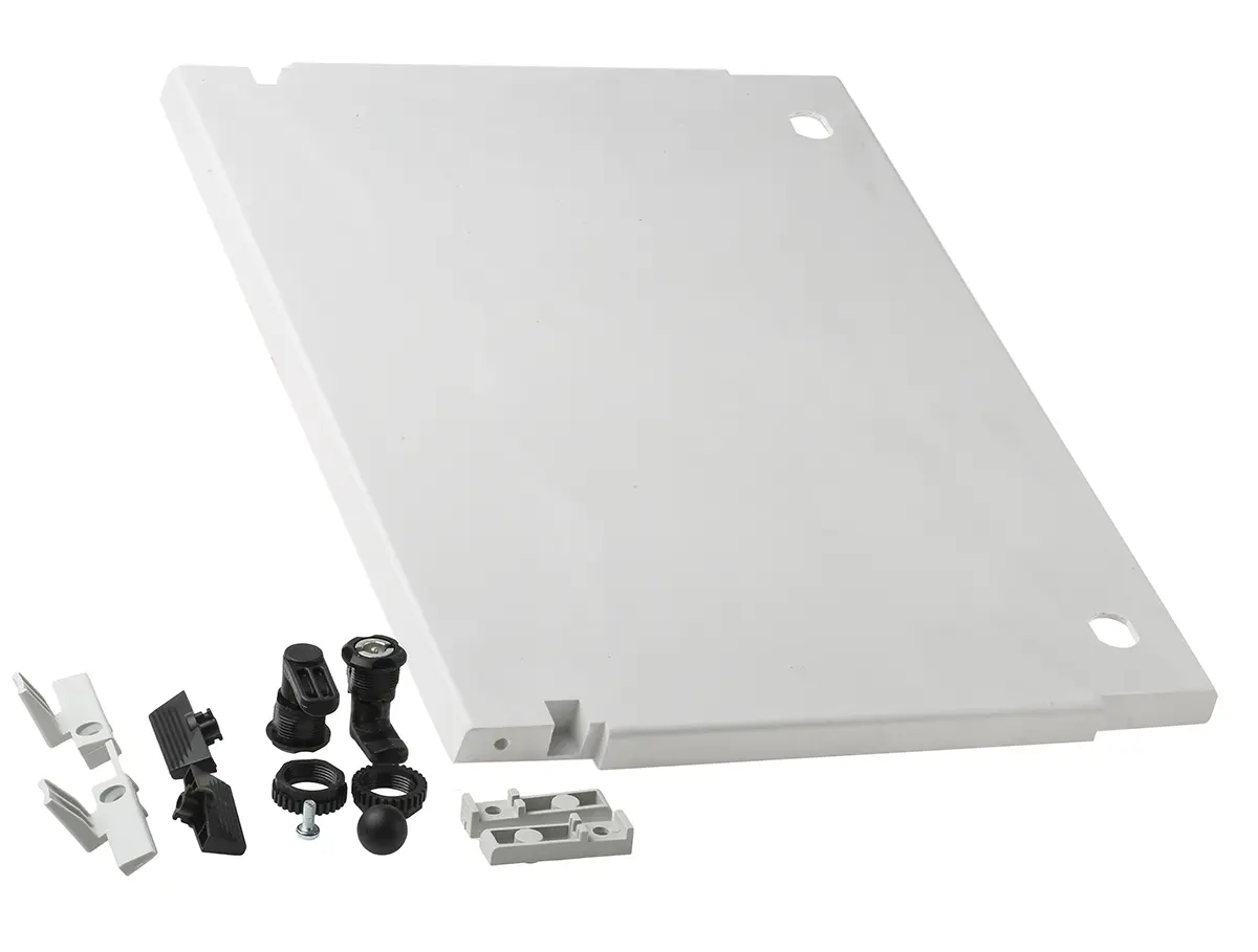 Produktfoto 1 von Schneider Electric PanelSeT PLM-Gehäuse Thalassa Gehäusetür Typ Einzeltür Ja GF Polyester Grau