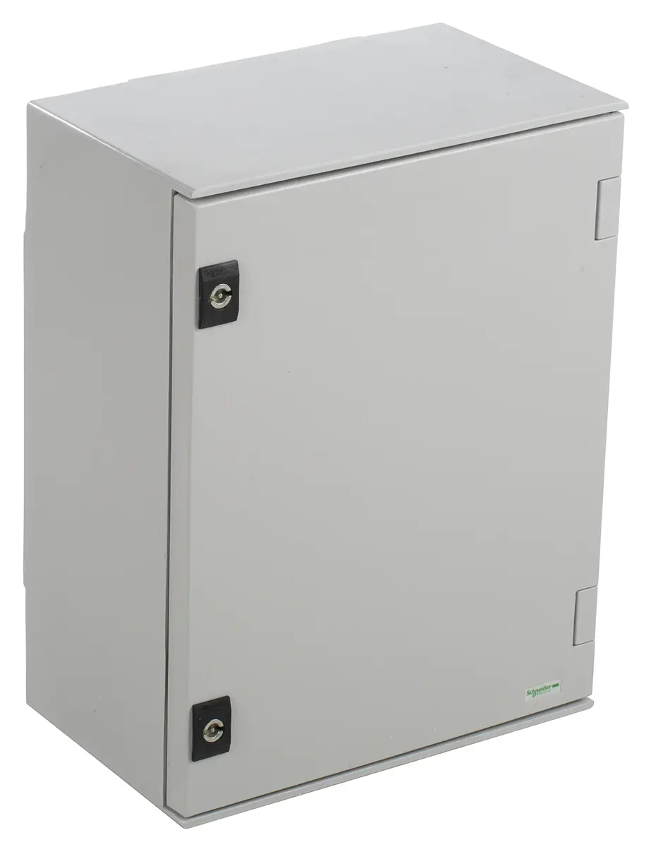 Produktfoto 1 von Schneider Electric PanelSeT Polyethylenterephthalat Wandanschlusskasten Grau IP66, HxBxT 430 mm, 330 mm x 200 mm