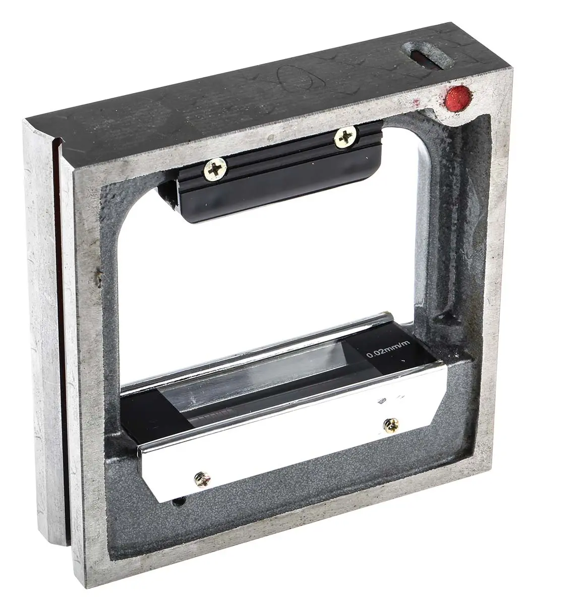 Produktfoto 1 von RS PRO Rahmenwasserwaage, Typ Präzisionsrahmen, 150 mm Kalibriert, 1 Libelle/n, 0.02 mm/m