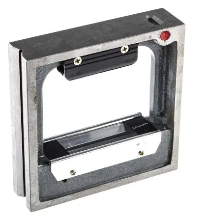 Produktfoto 1 von RS PRO Rahmenwasserwaage, Typ Präzisionsrahmen, 150 mm, 1 Libelle/n, 0.02 mm/m