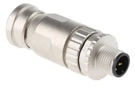 Produktfoto 1 von HARTING M12 20 mm M12 Rundsteckverbinder Buchse 5-polig Stecker 7.5A Kabel IP67