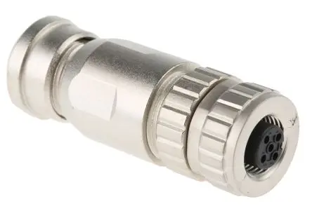 Produktfoto 1 von HARTING M12 20 mm M12 Rundsteckverbinder Stecker 5-polig Buchse 7.5A Kabel IP67