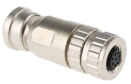 Produktfoto 1 von HARTING M12 20 mm M12 Rundsteckverbinder Buchse 8-polig Buchse 2A Kabel IP67