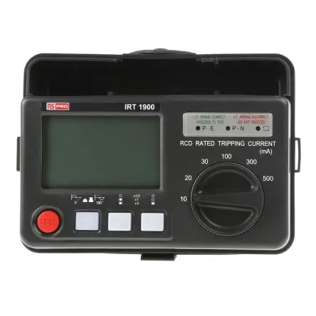 Produktfoto 1 von RS PRO Digitales RCD/FI-Prüfgerät 500 mA AC