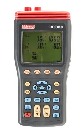 Produktfoto 1 von RS PRO IPM3600N 3 Netzqualitätsanalysator 999.9 kW / 999.9 A 999.9V