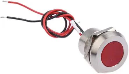 RS PRO Tafelmontage-Anzeige Rot 24V dc, Anschlusskabel, IP67
