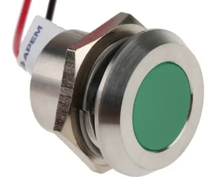 RS PRO Tafelmontage-Anzeige Grün 24V dc, Anschlusskabel, IP67
