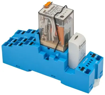 Produktfoto 1 von Finder 58 Interface Relais 230V ac, Dreipoliger Umschalter DIN-Hutschiene 6mA