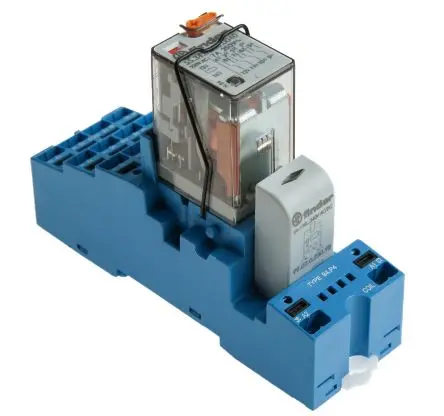 Produktfoto 1 von Finder 58 Interface Relais 230V ac, 4-poliger Schließer DIN-Hutschiene 6mA