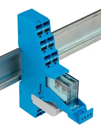 Produktfoto 1 von Finder 48 Interface Relais 12V dc, DPDT-2 CO DIN-Hutschiene 41mA