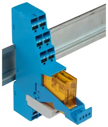 Produktfoto 1 von Finder 48 Interface Relais 110V ac, DPDT-2 CO DIN-Hutschiene 10.1mA
