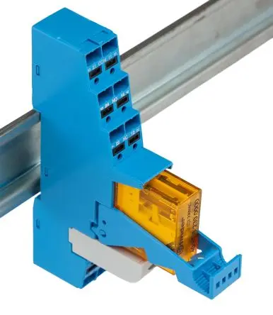 Produktfoto 1 von Finder 48 Interface Relais 230V ac, DPDT-2 CO DIN-Hutschiene 7mA