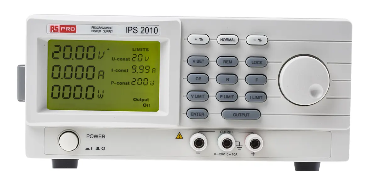 Produktfoto 1 von RS PRO Digital Labornetzgerät 200W, 0 → 20V / 10A