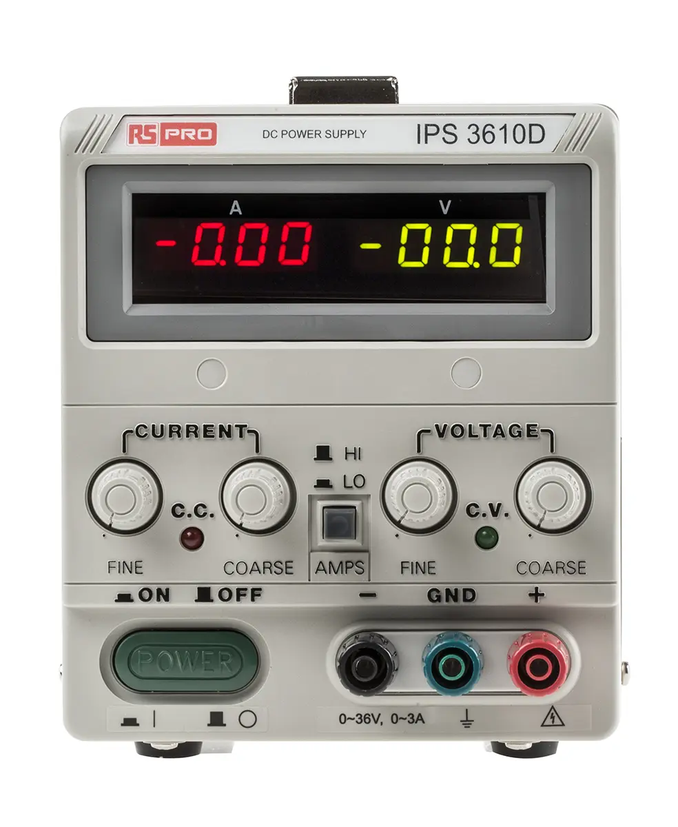 Produktfoto 1 von RS PRO Digital Labornetzgerät 360W, 0 → 36V / 10A