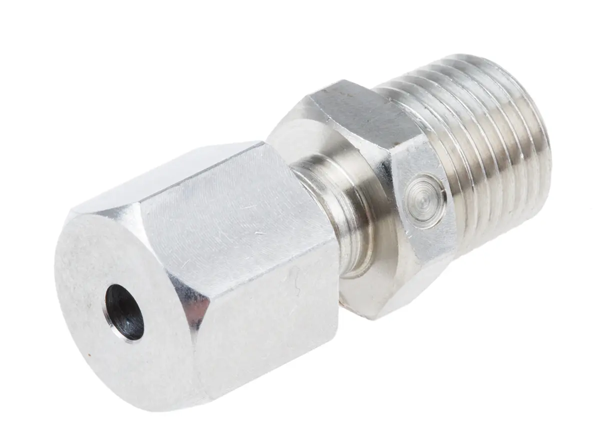 Produktfoto 1 von RS PRO 1/8 NPT Quetschverschraubung für Thermoelement oder PRT-Sonde