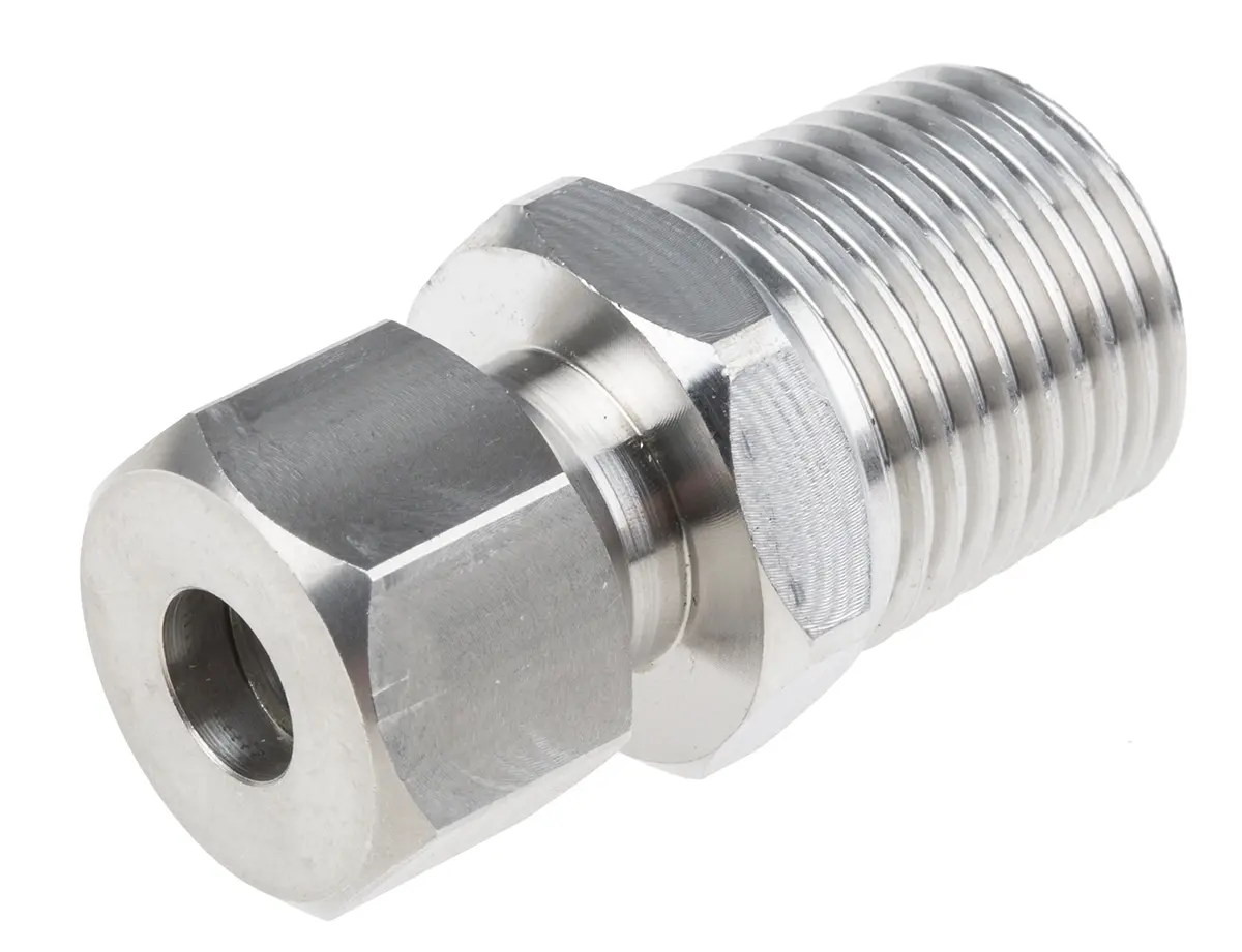 Produktfoto 1 von RS PRO 1/2 NPT Quetschverschraubung für Thermoelement oder PRT-Sonde