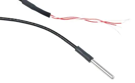 Produktfoto 1 von RS PRO Pt100 Widerstandsthermometer Edelstahl Ø 3 mm 4 x 25 mm Class B, -50 °C → 250 °C, 2 m Leitung