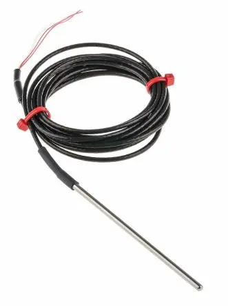 Produktfoto 1 von RS PRO Pt100 Widerstandsthermometer Edelstahl Ø 3 mm 4 x 100 mm Class B, -50 °C → 250 °C, 2 m Leitung