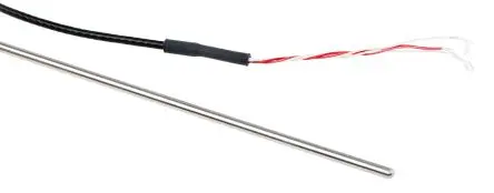 Produktfoto 1 von RS PRO Pt100 Widerstandsthermometer Edelstahl Ø 3 mm 4 x 150 mm Class B, -50 °C → 250 °C, 2 m Leitung