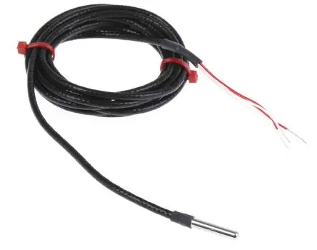 Produktfoto 1 von RS PRO Pt100 Widerstandsthermometer Edelstahl Ø 4 mm 4 x 25 mm Class B, -50 °C → 250 °C, 2 m Leitung