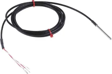 Produktfoto 1 von RS PRO Pt100 Widerstandsthermometer Edelstahl Ø 4 mm 4 x 50 mm Class B, -50 °C → 250 °C, 2 m Leitung