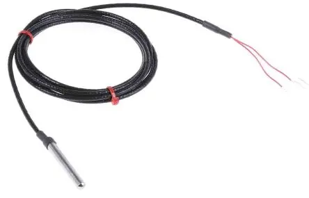 Produktfoto 1 von RS PRO Pt100 Widerstandsthermometer Edelstahl Ø 6 mm 4 x 50 mm Class B, -50 °C → 250 °C, 2 m Leitung