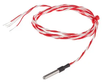 Produktfoto 1 von RS PRO Pt100 Widerstandsthermometer Edelstahl Ø 4 mm 4 x 25 mm Class B, -50 °C → 200 °C, 1 m Leitung