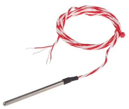 Produktfoto 1 von RS PRO Pt100 Widerstandsthermometer Edelstahl Ø 4 mm 4 x 65 mm Class B, -50 °C → 200 °C, 1 m Leitung