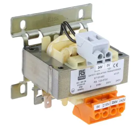 Produktfoto 1 von RS PRO 20 VA DIN-Schienen-Trafo, Primär 218 to 420 V ac / Sekundär 24 V, 230 V ac Schraubanschlussklemme, DIN-Hutschiene
