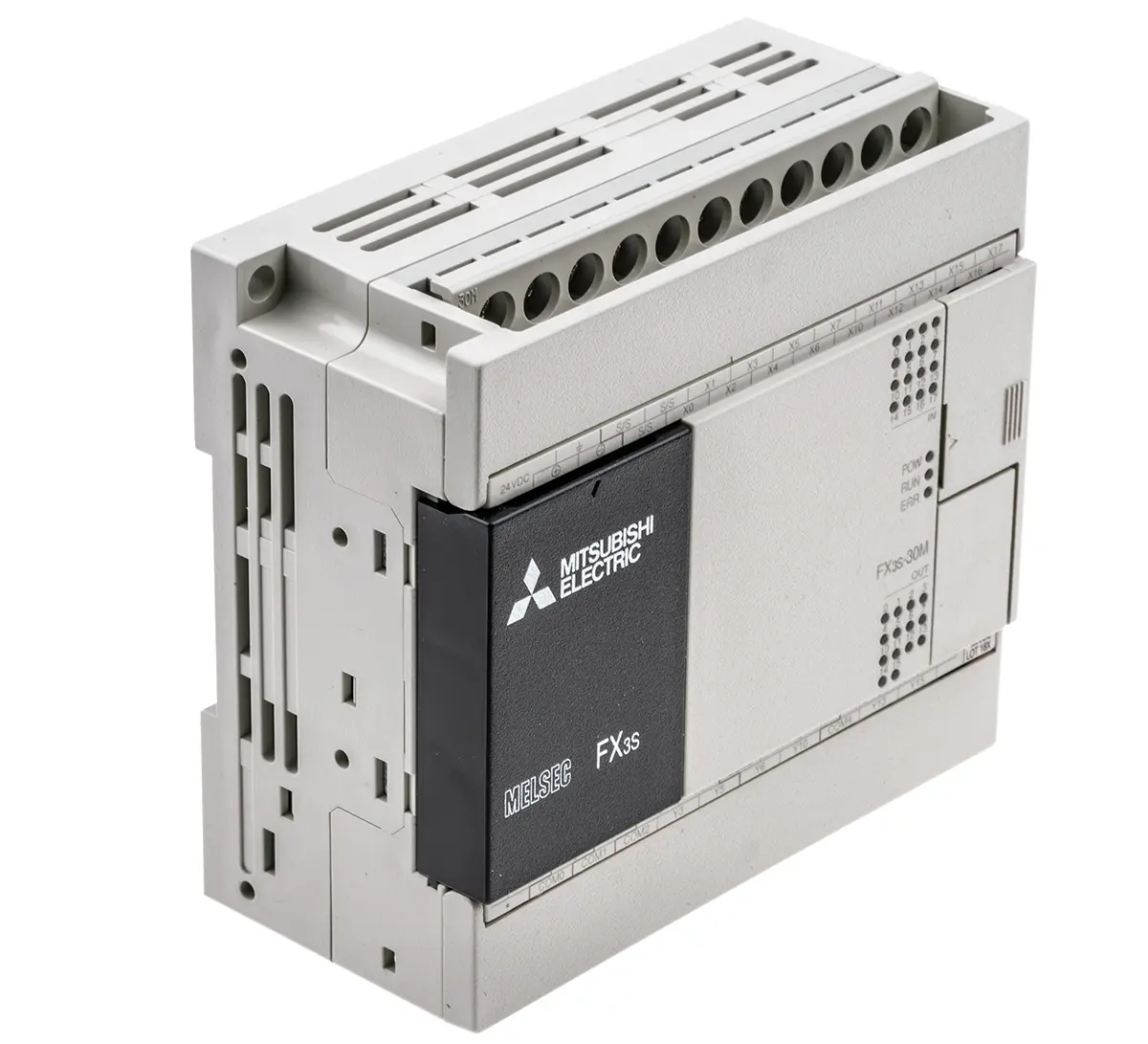 Produktfoto 1 von Mitsubishi FX3S SPS CPU, 16 (Senke/Quelle) Eing. Relais Ausg.Typ Senke, Quelle Eing.Typ für Serie FX3 24 V dc