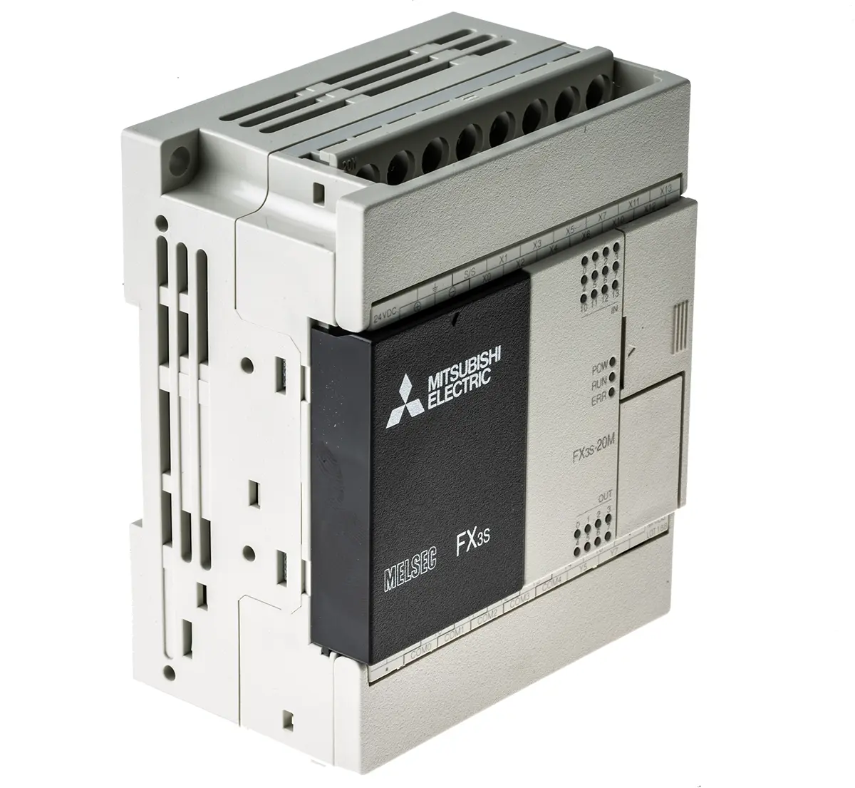 Produktfoto 1 von Mitsubishi FX3S SPS CPU, 12 (Senke/Quelle) Eing. Relais Ausg.Typ Senke, Quelle Eing.Typ für Serie FX3 24 V dc