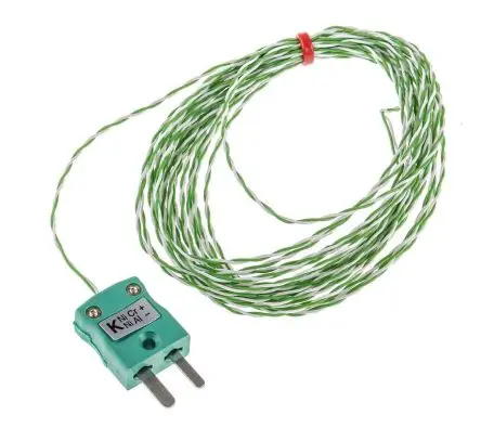 Produktfoto 1 von RS PRO Polytetrafluorethylen Thermoelement mit offener Messstelle Typ K, Ø 1 mm x 5 m -75 °C → 260 °C