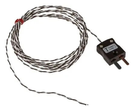 RS PRO RS125/0816 Polytetrafluorethylen Thermoelement mit offener Messstelle Typ T x 2 m → 260 °C