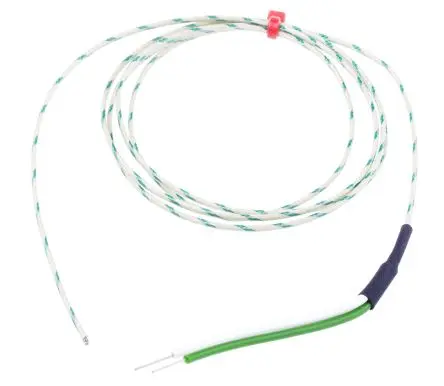 Produktfoto 1 von RS PRO Glasfaser Thermoelement mit offener Messstelle Typ K x 1 m 60 °C → 400 °C