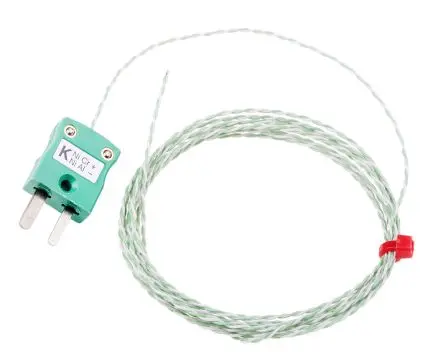 Produktfoto 1 von RS PRO Perfluoralkoxyalkan Thermoelement mit offener Messstelle Typ K, Ø 1 mm x 2 m -75 °C → 250 °C