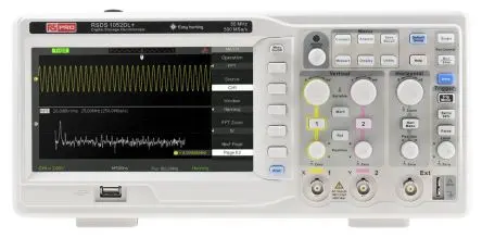 Produktfoto 1 von RS PRO RSDS1000 Speicher Werkbank Oszilloskop 50 MHz 2-Kanal