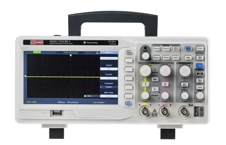 Produktfoto 1 von RS PRO RSDS1000 Speicher tragbar Oszilloskop 100 MHz 2-Kanal