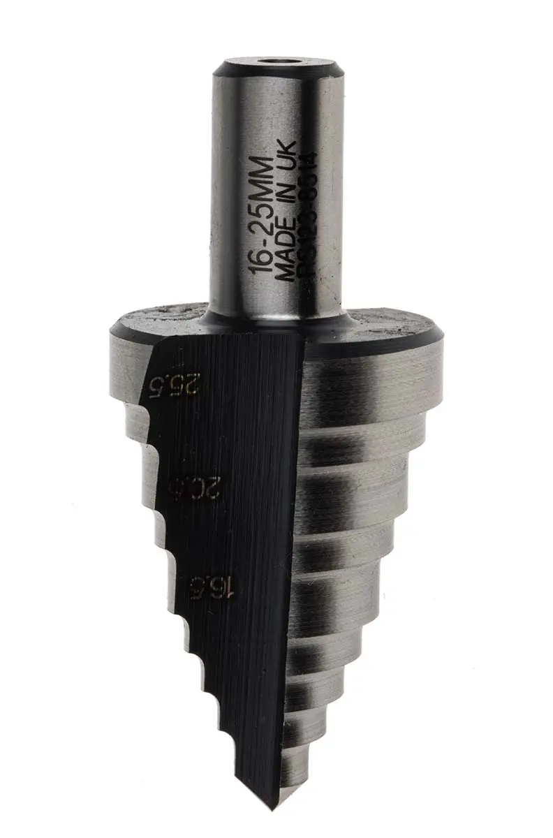 Produktfoto 1 von RS PRO HSS Stufenbohrer, 16mm → 25mm