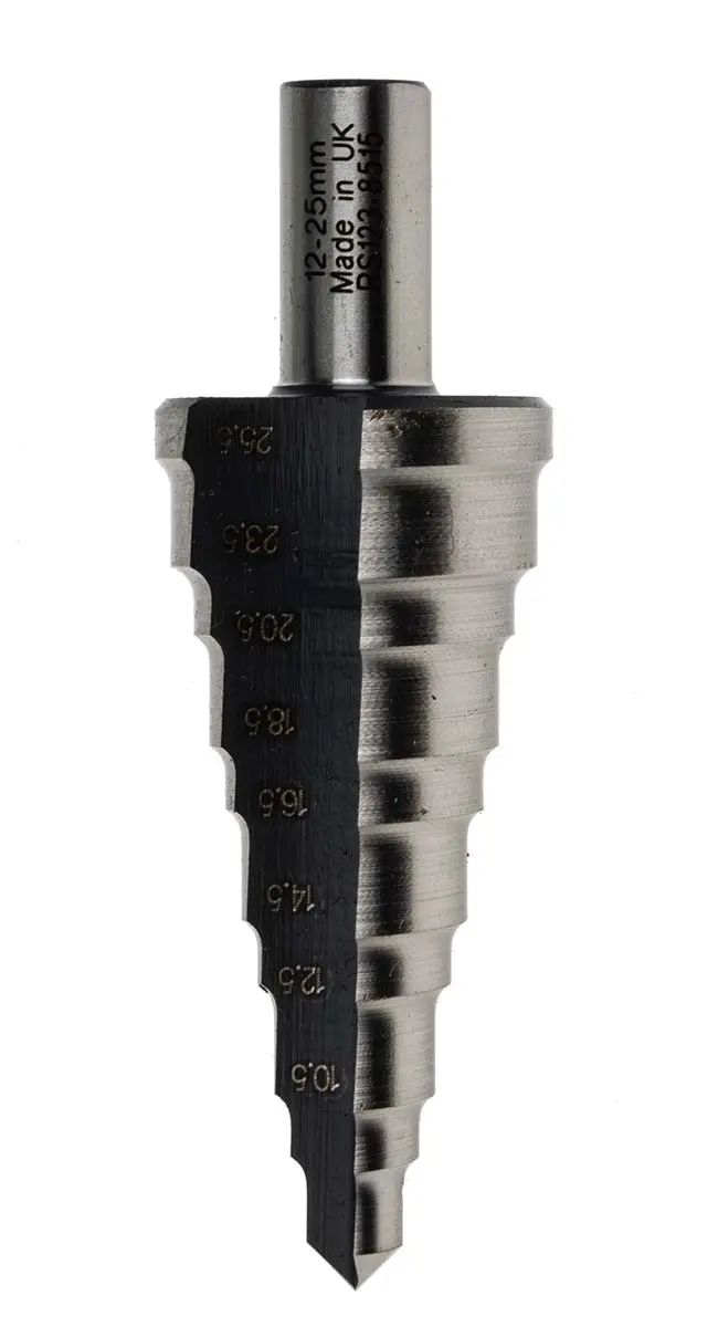 Produktfoto 1 von RS PRO HSS Stufenbohrer, 15mm → 25mm