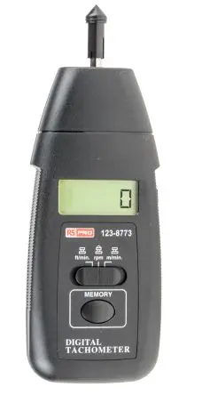Produktfoto 1 von RS PRO, ±0.05 % LCD Drehzahlmesser → 19999U/min, 0.5 U/min
