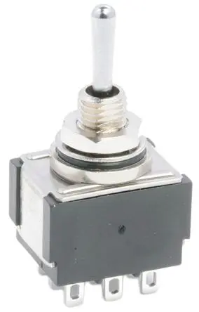 Produktfoto 1 von KNITTER-SWITCH Panel Kippschalter 3-poliger Wechsler, Ein-Aus-Ein, 30 V dc, 250 V ac, 4A, IP67, Lot