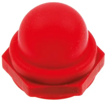Produktfoto 1 von KNITTER-SWITCH Rot Drucktastenmanschette für Miniaturdruckschalter