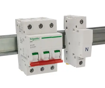 Produktfoto 1 von Schneider Electric SEA Trennschalter 3-polig DIN-Hutschiene 125A Rot IP20 3-phasig