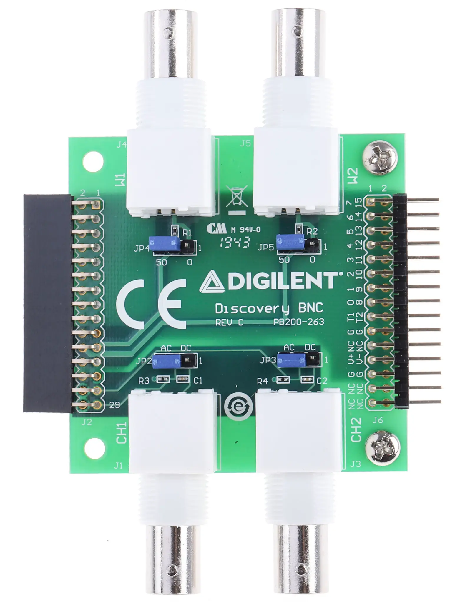 Produktfoto 1 von Digilent 410-263 BNC Adapterboard, für Analog Discovery 2 Analog