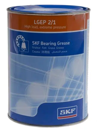 Produktfoto 1 von SKF SKF LGEP 2 Mineralöl Fett Gelb, Braun -20 °C bis 110 °C, Zinn 1 kg
